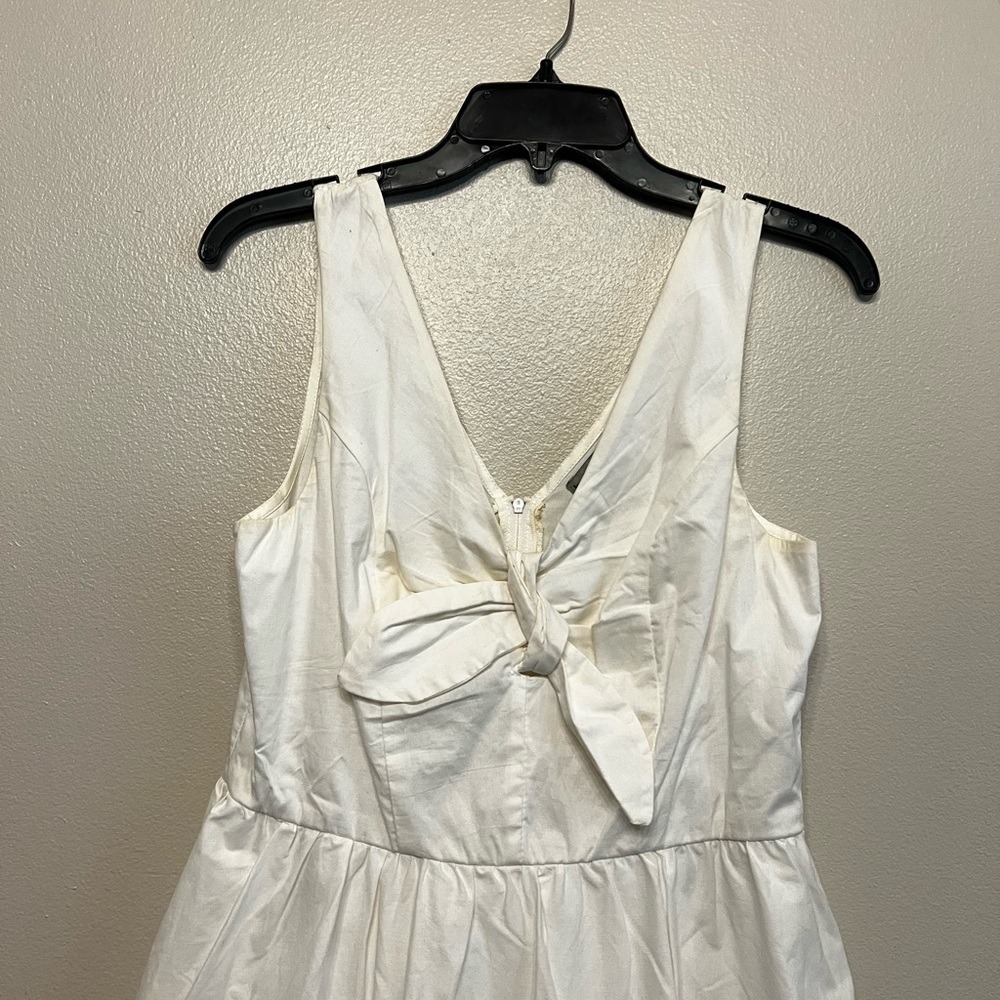 Bailey Blue Classic Mini White Dress Tie Front Detail Size Medium Sailor Summer - Picture 3 of 11